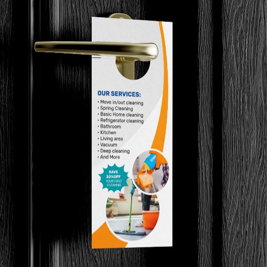 家政婦ハウスオフィス清掃メイドサービス ドアノブサイン