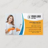 家政婦ハウスオフィス清掃メイドサービス 名刺 (正面)