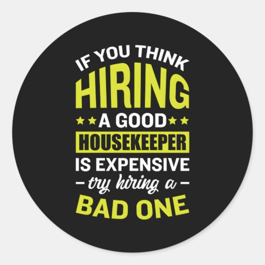 家政婦メイドメイドメイドハンドメイド ラウンドシール (正面)