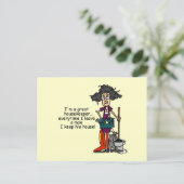 家政婦ユーモア ポストカード (スタンド正面)