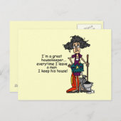 家政婦ユーモア ポストカード (正面/裏面)