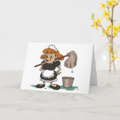 家政婦 カード (黄色い花)