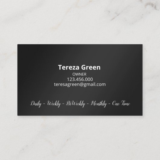 家政婦 名刺 (裏面)