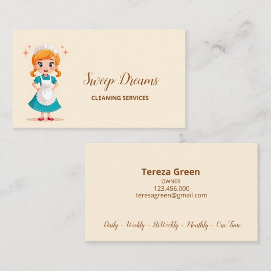 家政婦 名刺 (正面/裏面)