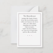 家政婦CATトレーディングカード ノートカード (裏面)