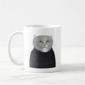 家政婦CATホワイトマグ コーヒーマグカップ (左)