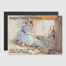 家救族懇親会 マグネット招待状