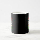 家族おそろいクリスマスでトナカイをなでるのが一番好き コーヒーマグカップ (中央)