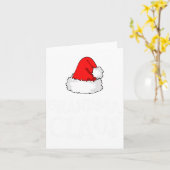 家族おばあちゃんクロースクリスマスサンタズハットパジャマ カード (黄色い花)