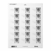 家族おもしろいおもしろいクリスマスフォト差出人住所 ラベル (フルシート)