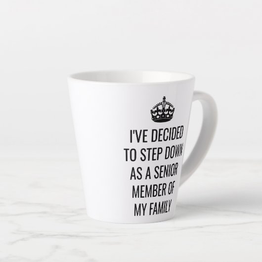 家族おもしろいの一員として辞任す王室のる カフェラテマグ (右アングル)