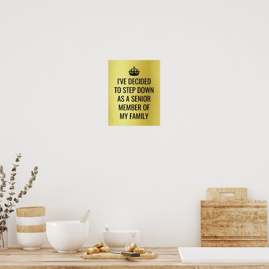 家族おもしろいの一員として辞任す王室のる ポスター (キッチン)