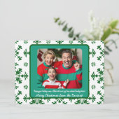 家族おもしろいの写真とJoy & Green Pattern シーズンカード (スタンド正面)