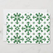 家族おもしろいの写真とJoy & Green Pattern シーズンカード (裏面)