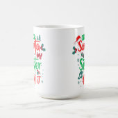 家族おもしろいの親愛サンタクリスマス コーヒーマグカップ (中央)