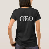家族おもしろいのCEO母の日のデザイン Tシャツ (裏面)