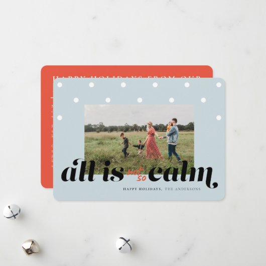 家族おもしろいクリスマスカード シーズンカード (正面/裏面インサイチュ)