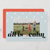 家族おもしろいクリスマスカード シーズンカード (正面/裏面)