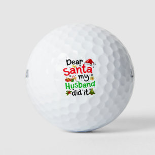 家族おもしろいサ親愛ンタ私の夫はクリスマス ゴルフボール