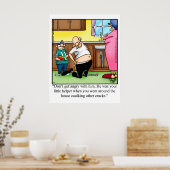 家族おもしろいユーモアかしめ入射ポスター ポスター (キッチン)