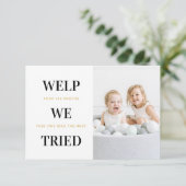 家族おもしろいユーモアのあるキッズクリスマスカード サンキューカード (スタンド正面)