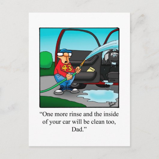 「家族おもしろいユーモア」ポストカード「斑点」 ポストカード (正面)