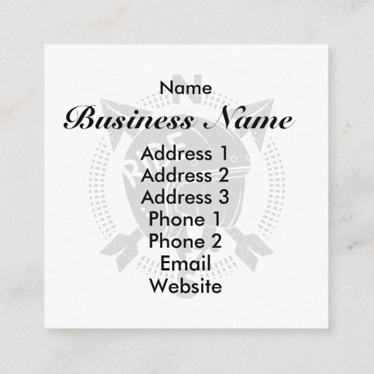 家族おもしろい休暇カンパーバン スクエア名刺 (裏面)