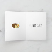 家族おもしろい友達クリスマスプレゼント警告ズ カード (内部)