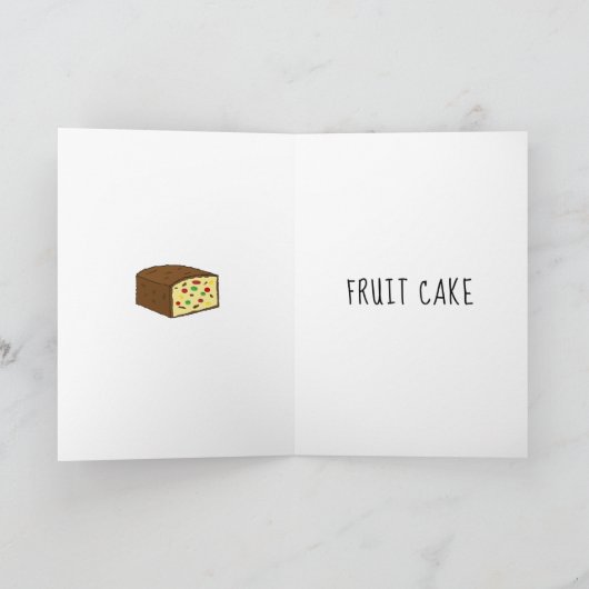 家族おもしろい友達クリスマスプレゼント警告ズ カード (内部)