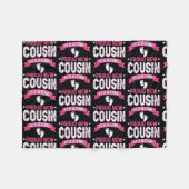 家族おもしろい性が新しい誇りを持ったいとこを明らかにする フリースブランケット (正面(横))