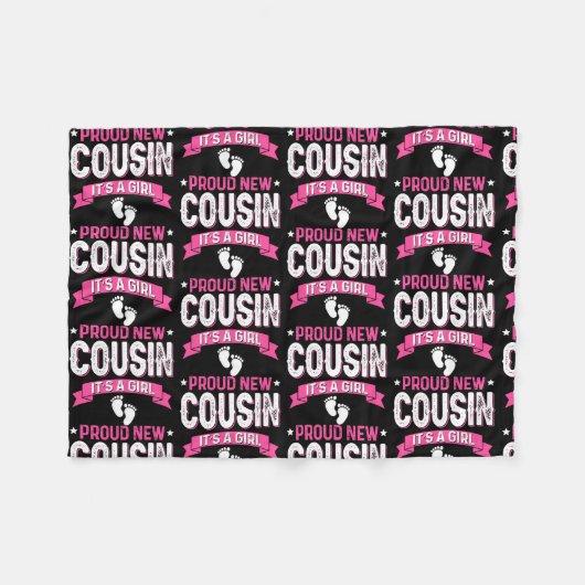 家族おもしろい性が新しい誇りを持ったいとこを明らかにする フリースブランケット (正面(横))