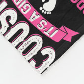 家族おもしろい性が新しい誇りを持ったいとこを明らかにする フリースブランケット (角)