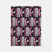 家族おもしろい性が新しい誇りを持ったいとこを明らかにする フリースブランケット (正面)