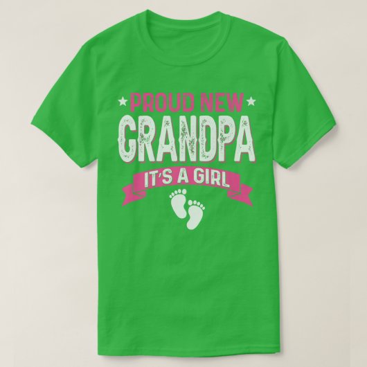 家族おもしろい性が新し誇りを持ったいおじいちゃんを明かす Tシャツ (デザイン正面)