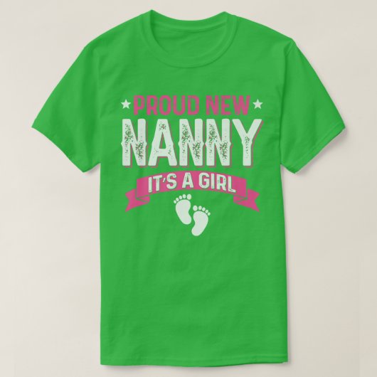 家族おもしろい性が新し誇りを持ったい乳母を明かす Tシャツ (デザイン正面)