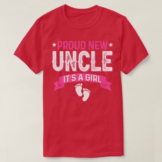 家族おもしろい性が新し誇りを持ったい叔父を明らかにする Tシャツ (デザイン正面)