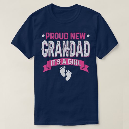 家族おもしろい性が新し誇りを持ったい祖父を明かす Tシャツ (デザイン正面)