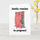 家族おもしろい懇親会 カード (黄色い花)