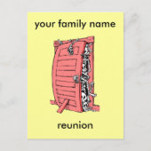 家族おもしろい懇親会 ポストカード (正面)