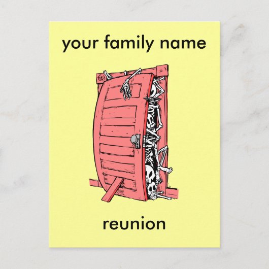 家族おもしろい懇親会 ポストカード (正面)