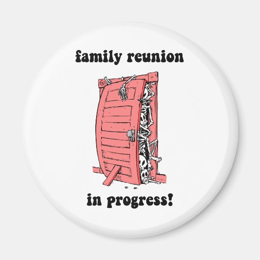 家族おもしろい懇親会 マグネット (正面)