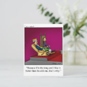 家族おもしろい王室のの漫画のギフト！ ポストカード (スタンド正面)