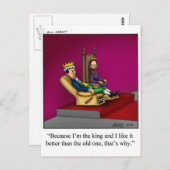 家族おもしろい王室のの漫画のギフト！ ポストカード (正面/裏面)