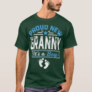 家族おもしろい誇りを持った新しいおばあちゃん男の子のジェンダー Tシャツ