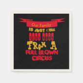 家族おもしろい スタンダードカクテルナプキン (正面)