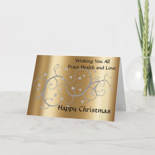 家族および友人のためのクリスマスカード シーズンカード (正面)