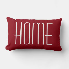 家族および家の赤い腰神経の枕13" x 21 " ランバークッション