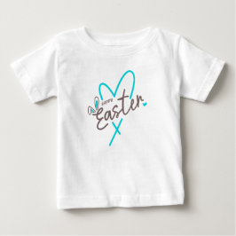 家族お揃いイースターお祝い ベビーTシャツ