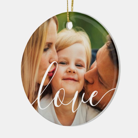 家族お気に入りのの写真 セラミックオーナメント (左)