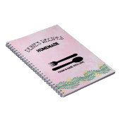 家族お気に入りのレシピパーソナライズされたレシピ本 ノートブック (右側)